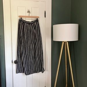 Scotch & Soda navy maxi skirt with elasticized waistband.